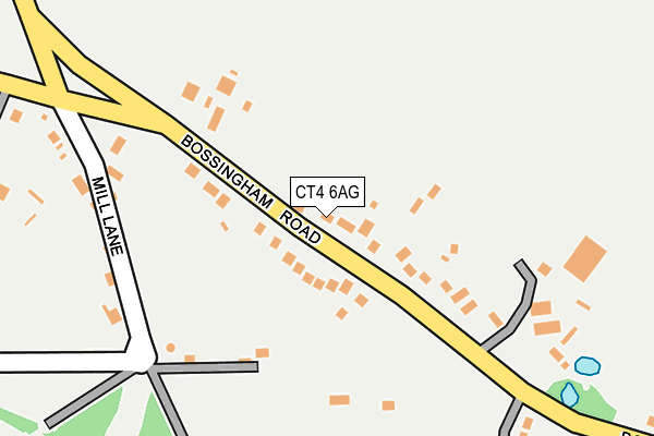 CT4 6AG map - OS OpenMap – Local (Ordnance Survey)