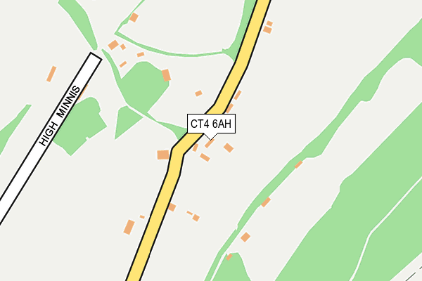 CT4 6AH map - OS OpenMap – Local (Ordnance Survey)