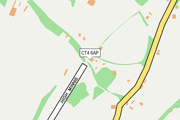 CT4 6AP map - OS OpenMap – Local (Ordnance Survey)