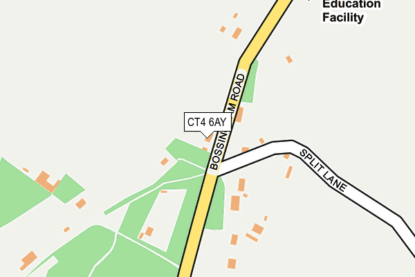 CT4 6AY map - OS OpenMap – Local (Ordnance Survey)