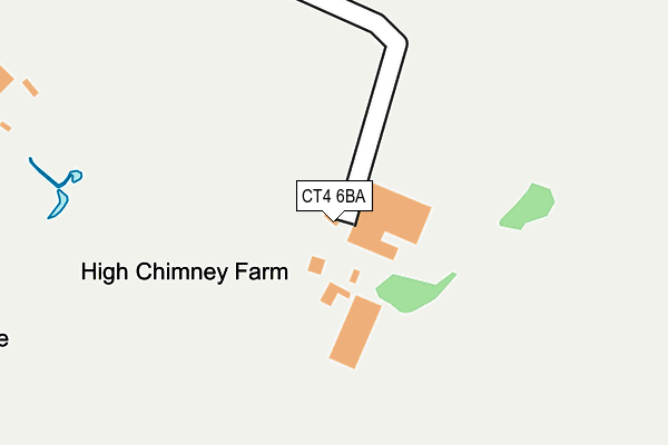 CT4 6BA map - OS OpenMap – Local (Ordnance Survey)