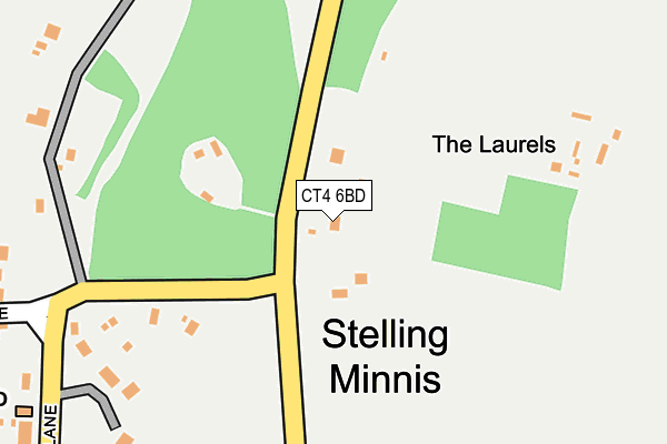CT4 6BD map - OS OpenMap – Local (Ordnance Survey)