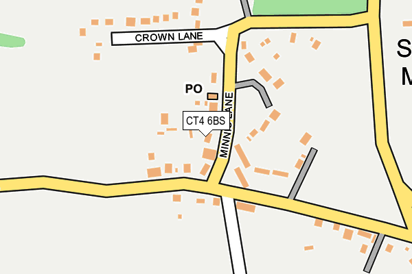 CT4 6BS map - OS OpenMap – Local (Ordnance Survey)