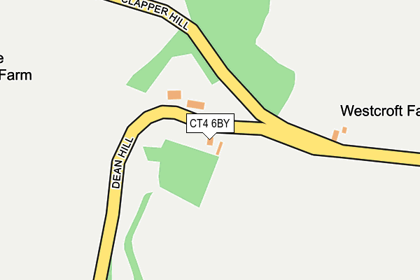 CT4 6BY map - OS OpenMap – Local (Ordnance Survey)