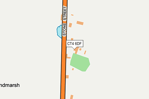 CT4 6DF map - OS OpenMap – Local (Ordnance Survey)