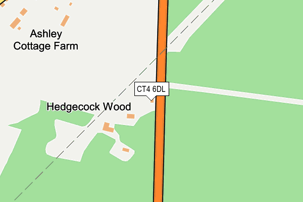 CT4 6DL map - OS OpenMap – Local (Ordnance Survey)