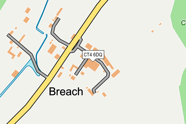 CT4 6DQ map - OS OpenMap – Local (Ordnance Survey)