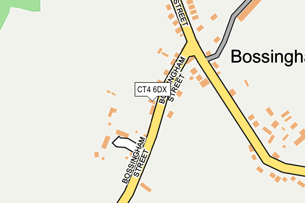 CT4 6DX map - OS OpenMap – Local (Ordnance Survey)