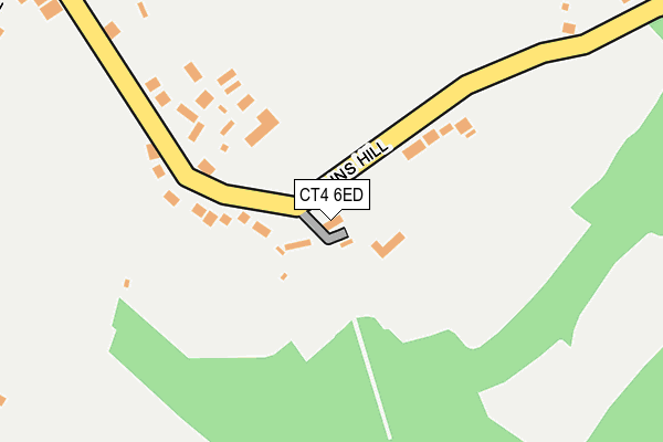 CT4 6ED map - OS OpenMap – Local (Ordnance Survey)