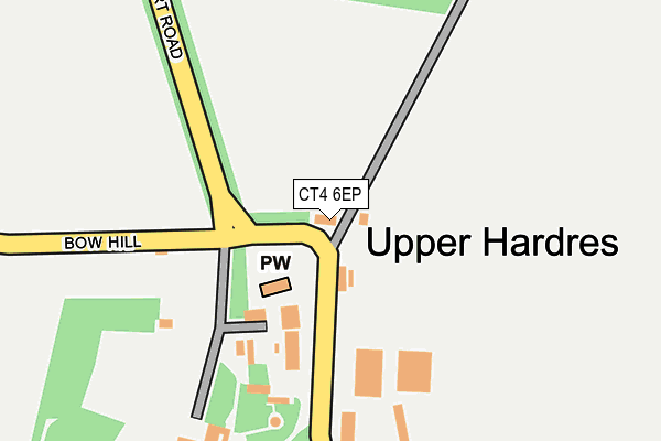 CT4 6EP map - OS OpenMap – Local (Ordnance Survey)