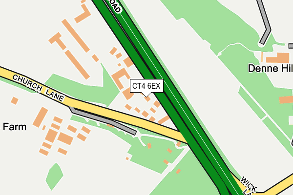 CT4 6EX map - OS OpenMap – Local (Ordnance Survey)