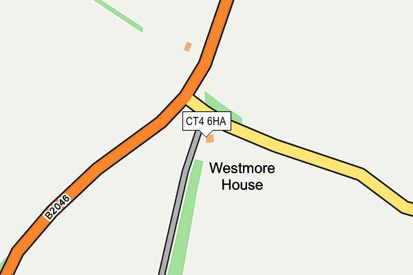 CT4 6HA map - OS OpenMap – Local (Ordnance Survey)
