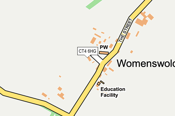 CT4 6HG map - OS OpenMap – Local (Ordnance Survey)