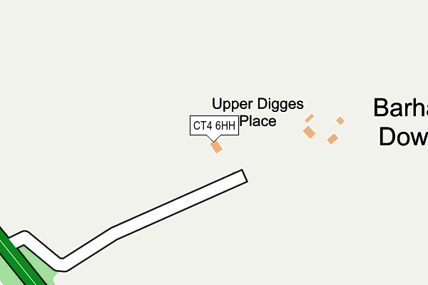 CT4 6HH map - OS OpenMap – Local (Ordnance Survey)
