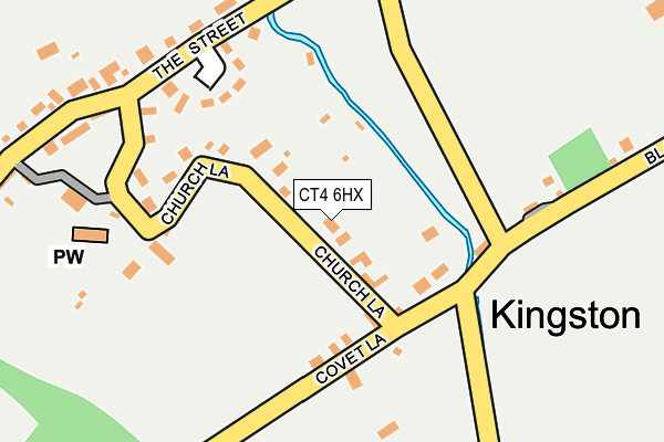 CT4 6HX map - OS OpenMap – Local (Ordnance Survey)