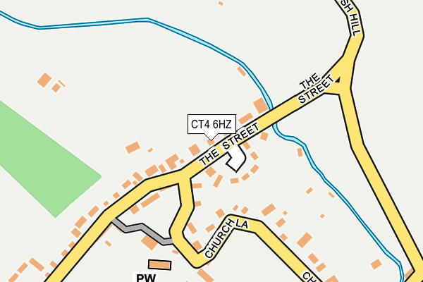 CT4 6HZ map - OS OpenMap – Local (Ordnance Survey)