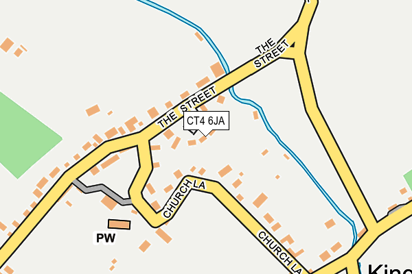 CT4 6JA map - OS OpenMap – Local (Ordnance Survey)