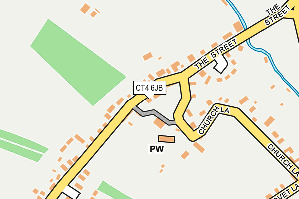 CT4 6JB map - OS OpenMap – Local (Ordnance Survey)