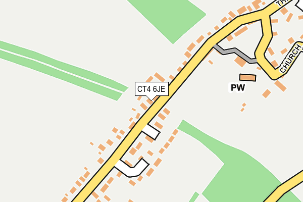 CT4 6JE map - OS OpenMap – Local (Ordnance Survey)