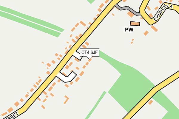 CT4 6JF map - OS OpenMap – Local (Ordnance Survey)