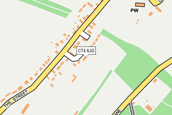 CT4 6JG map - OS OpenMap – Local (Ordnance Survey)