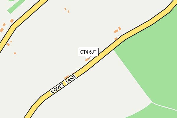 CT4 6JT map - OS OpenMap – Local (Ordnance Survey)