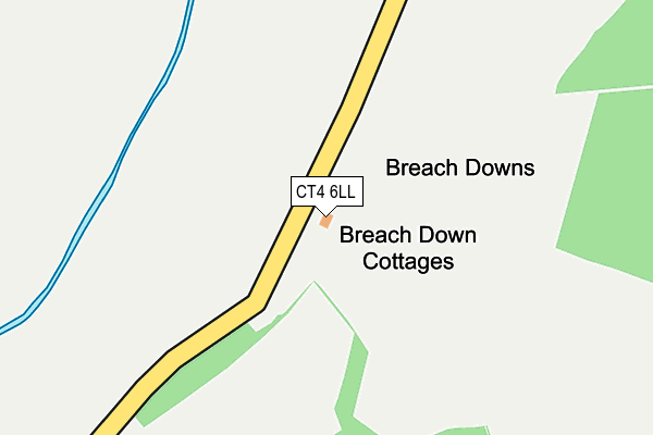 CT4 6LL map - OS OpenMap – Local (Ordnance Survey)