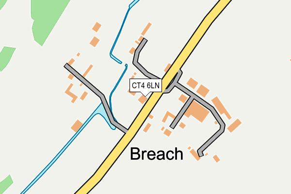 CT4 6LN map - OS OpenMap – Local (Ordnance Survey)