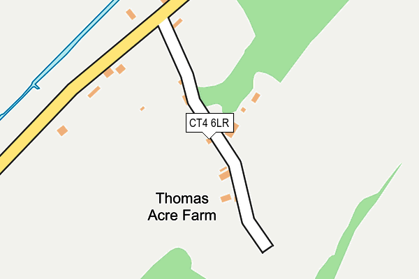 CT4 6LR map - OS OpenMap – Local (Ordnance Survey)