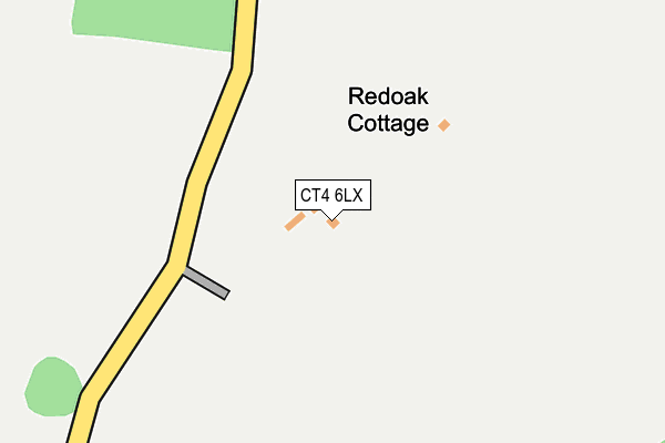 CT4 6LX map - OS OpenMap – Local (Ordnance Survey)