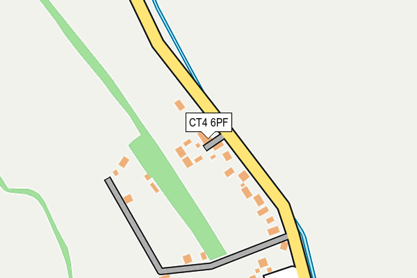 CT4 6PF map - OS OpenMap – Local (Ordnance Survey)