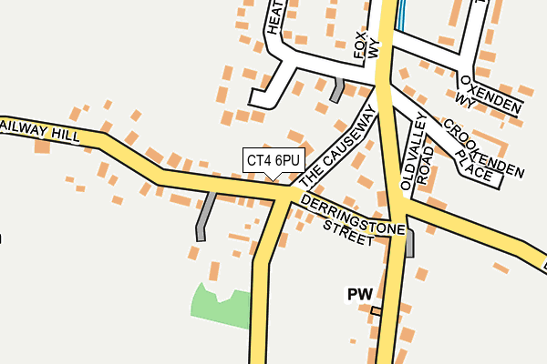 CT4 6PU map - OS OpenMap – Local (Ordnance Survey)