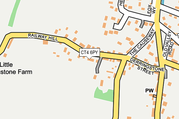 CT4 6PY map - OS OpenMap – Local (Ordnance Survey)