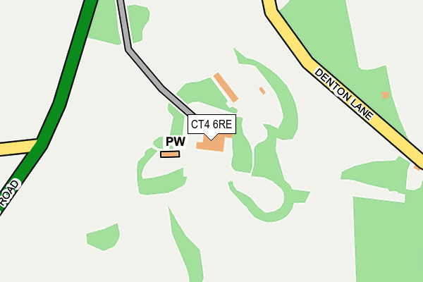 CT4 6RE map - OS OpenMap – Local (Ordnance Survey)