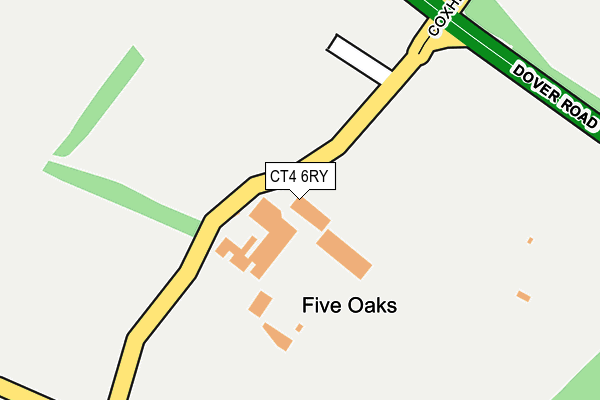 CT4 6RY map - OS OpenMap – Local (Ordnance Survey)