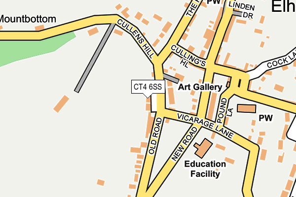 CT4 6SS map - OS OpenMap – Local (Ordnance Survey)