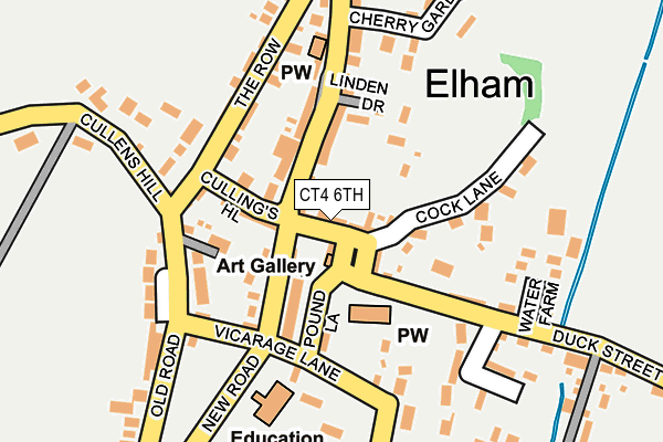 CT4 6TH map - OS OpenMap – Local (Ordnance Survey)