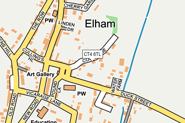 CT4 6TL map - OS OpenMap – Local (Ordnance Survey)