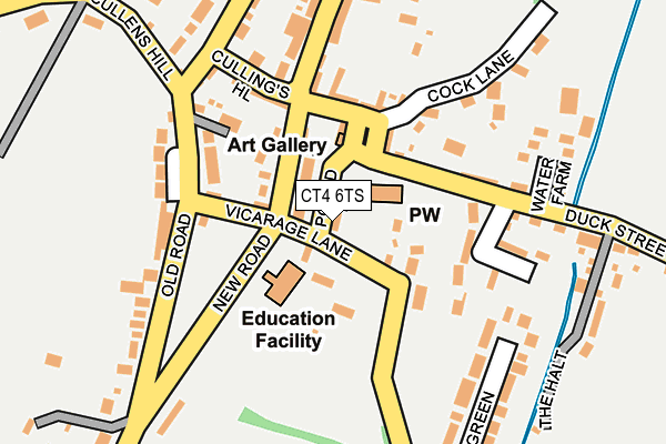 CT4 6TS map - OS OpenMap – Local (Ordnance Survey)