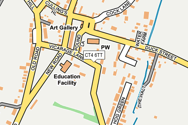 CT4 6TT map - OS OpenMap – Local (Ordnance Survey)