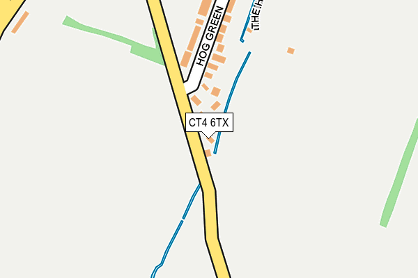 CT4 6TX map - OS OpenMap – Local (Ordnance Survey)