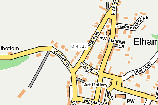 CT4 6UL map - OS OpenMap – Local (Ordnance Survey)