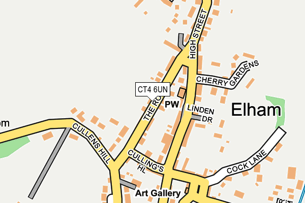 CT4 6UN map - OS OpenMap – Local (Ordnance Survey)