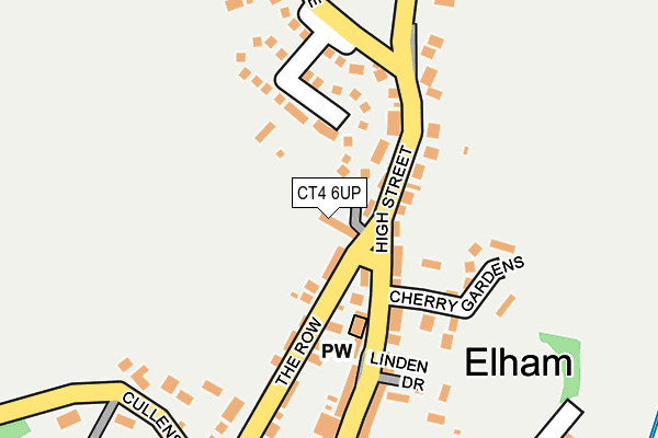 CT4 6UP map - OS OpenMap – Local (Ordnance Survey)