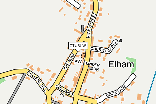 CT4 6UW map - OS OpenMap – Local (Ordnance Survey)