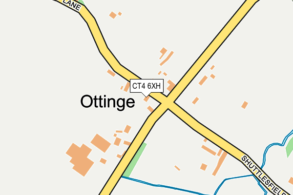 CT4 6XH map - OS OpenMap – Local (Ordnance Survey)