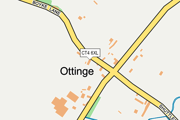 CT4 6XL map - OS OpenMap – Local (Ordnance Survey)