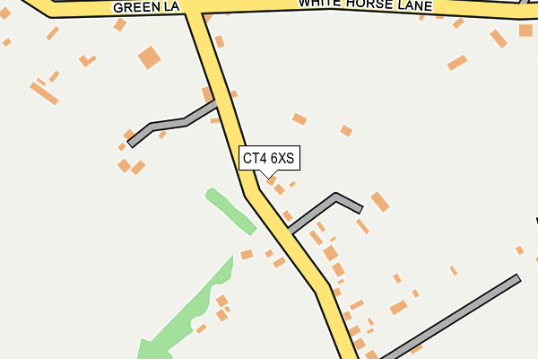 CT4 6XS map - OS OpenMap – Local (Ordnance Survey)