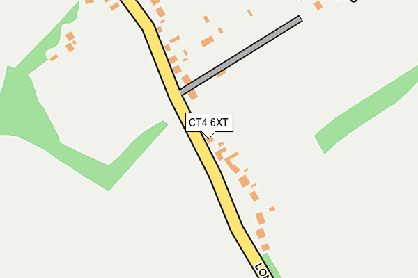 CT4 6XT map - OS OpenMap – Local (Ordnance Survey)