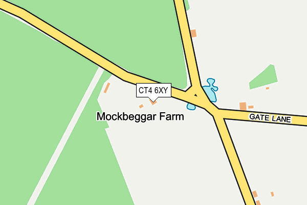 CT4 6XY map - OS OpenMap – Local (Ordnance Survey)